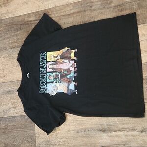 Demon Slayer Kids Black T-Shirt